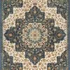 Well Woven Oracle Blue Traditional Medallion Authentic Rug