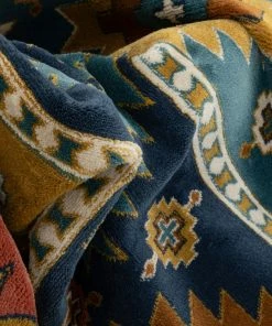 Well Woven Noble Southwestern Tribal Diamond Pattern Blue Rug Global