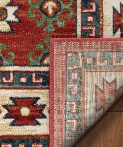 Well Woven Perry Southwestern Tribal Medallion Bohemian Crimson Rug