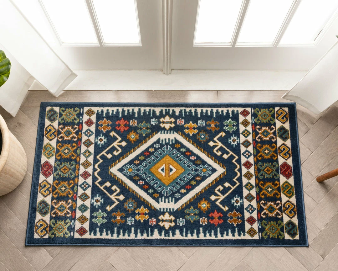 Well Woven Global Ravia Southwestern Tribal Aztec Bohemian Blue Rug 5 Well Woven Global Ravia Southwestern Tribal Aztec Bohemian Blue Rug