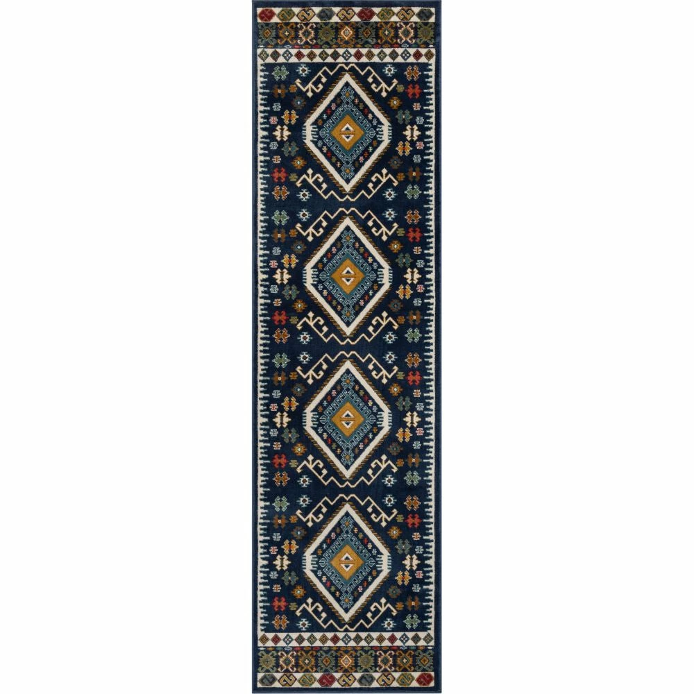 Well Woven Global Ravia Southwestern Tribal Aztec Bohemian Blue Rug 10 Well Woven Global Ravia Southwestern Tribal Aztec Bohemian Blue Rug