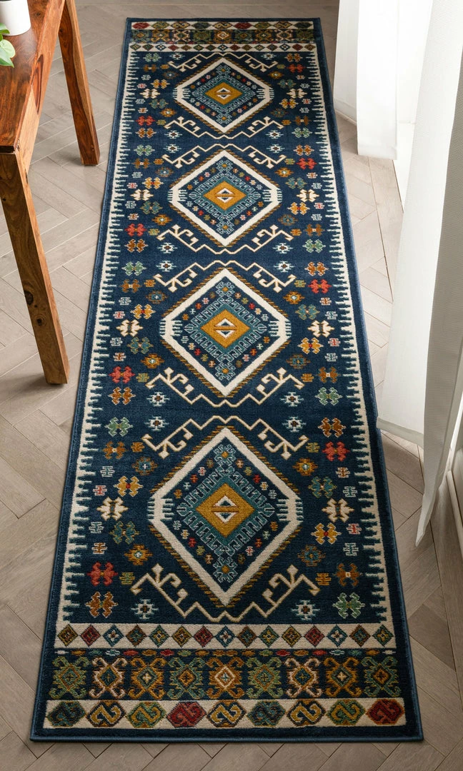 Well Woven Global Ravia Southwestern Tribal Aztec Bohemian Blue Rug 6 Well Woven Global Ravia Southwestern Tribal Aztec Bohemian Blue Rug