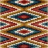 Well Woven Global Mia Southwestern Tribal Aztec Bohemian Blue Rug