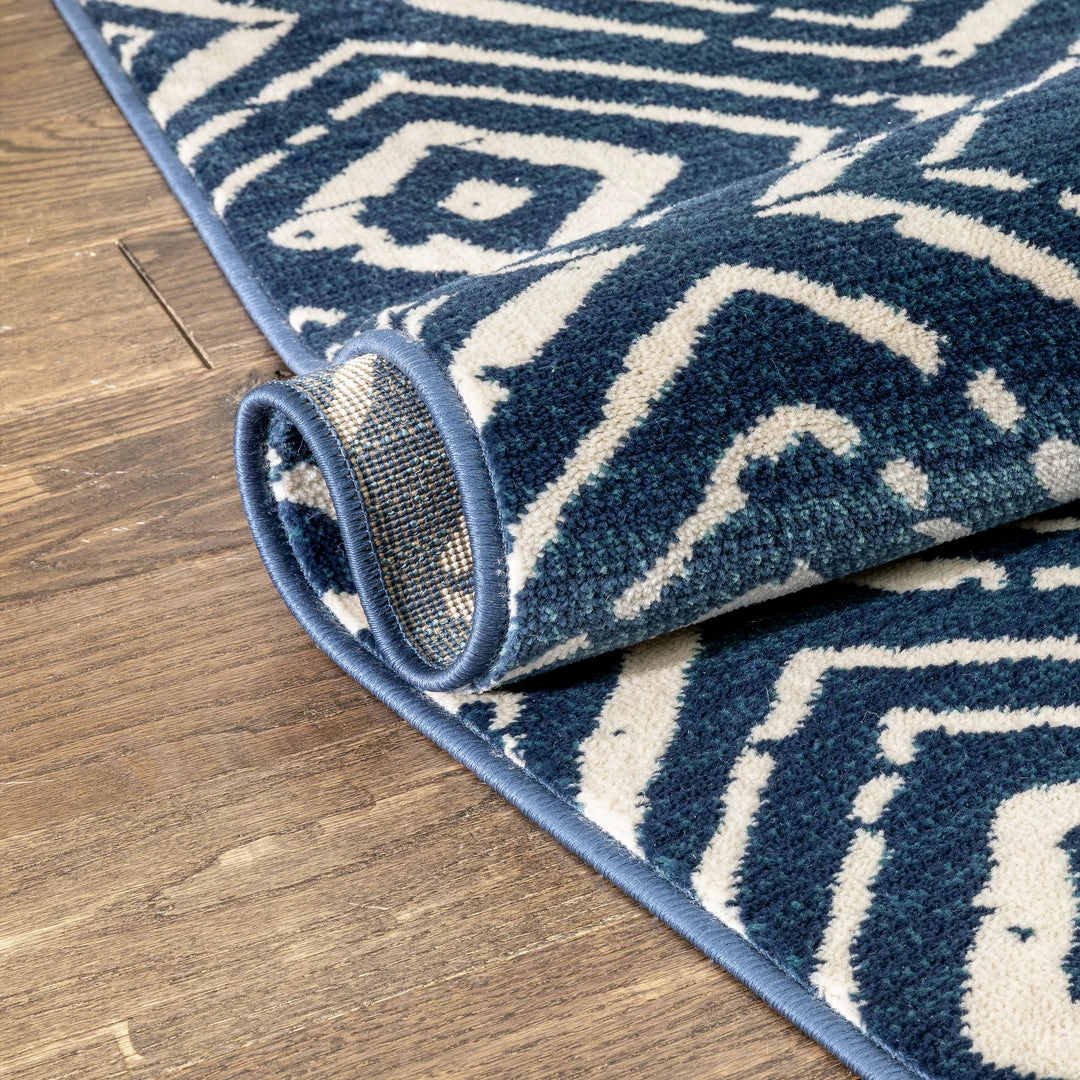 Well Woven Dalton Moroccan Trellis Pattern Blue Distressed Rug Global 8 Well Woven Dalton Moroccan Trellis Pattern Blue Distressed Rug Global