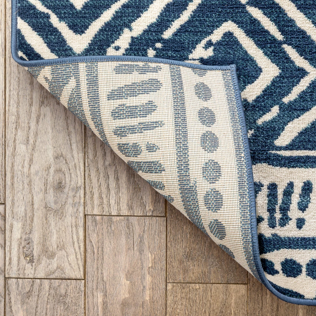 Well Woven Dalton Moroccan Trellis Pattern Blue Distressed Rug Global 4 Well Woven Dalton Moroccan Trellis Pattern Blue Distressed Rug Global