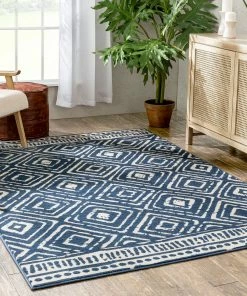 Well Woven Dalton Moroccan Trellis Pattern Blue Distressed Rug Global 19 Well Woven Dalton Moroccan Trellis Pattern Blue Distressed Rug Global