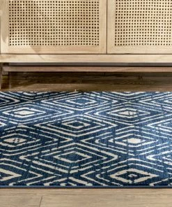 Well Woven Dalton Moroccan Trellis Pattern Blue Distressed Rug Global 18 Well Woven Dalton Moroccan Trellis Pattern Blue Distressed Rug Global