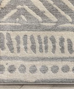 Well Woven Dalton Moroccan Trellis Pattern Grey Distressed Rug