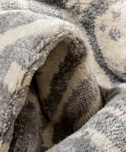 Well Woven Dalton Moroccan Trellis Pattern Grey Distressed Rug