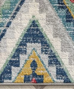 Well Woven Meridian Southwestern Diamond Pattern Grey Blue Distressed Rug Global 17 Well Woven Meridian Southwestern Diamond Pattern Grey Blue Distressed Rug Global