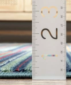 Well Woven Nampa Tribal Stripes Geometric Pattern Blue Red Distressed Rug Global 21 Well Woven Nampa Tribal Stripes Geometric Pattern Blue Red Distressed Rug Global