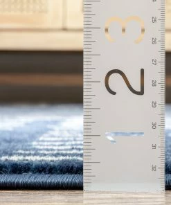 Well Woven Wilder Tribal Geometric Stripes Blue Distressed Rug Global 21 Well Woven Wilder Tribal Geometric Stripes Blue Distressed Rug Global