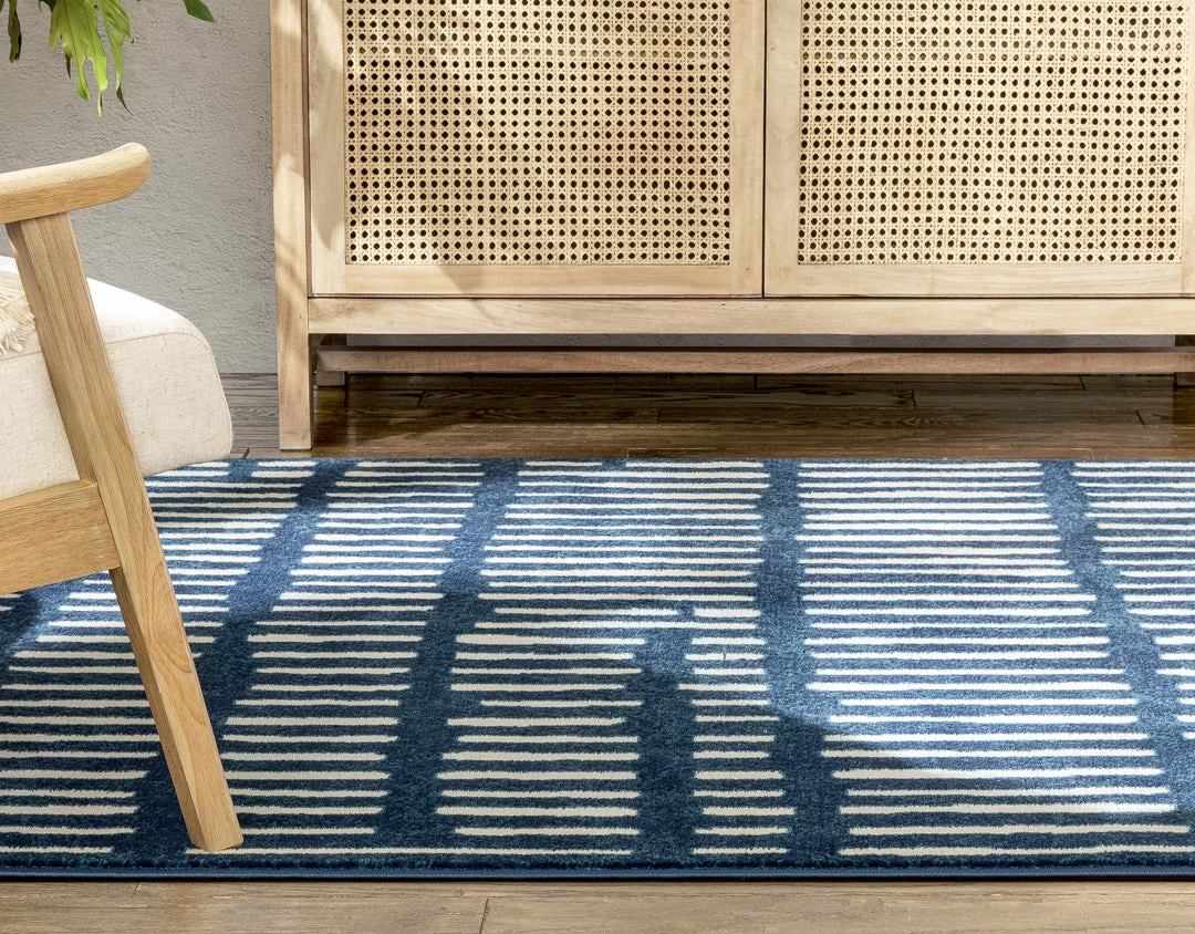 Well Woven Wilder Tribal Geometric Stripes Blue Distressed Rug Global 7 Well Woven Wilder Tribal Geometric Stripes Blue Distressed Rug Global