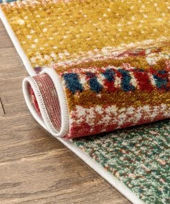 Well Woven Teton Tribal Stripes Red Yellow Distressed Rug Global 20 Well Woven Teton Tribal Stripes Red Yellow Distressed Rug Global