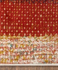 Well Woven Teton Tribal Stripes Red Yellow Distressed Rug Global 17 Well Woven Teton Tribal Stripes Red Yellow Distressed Rug Global