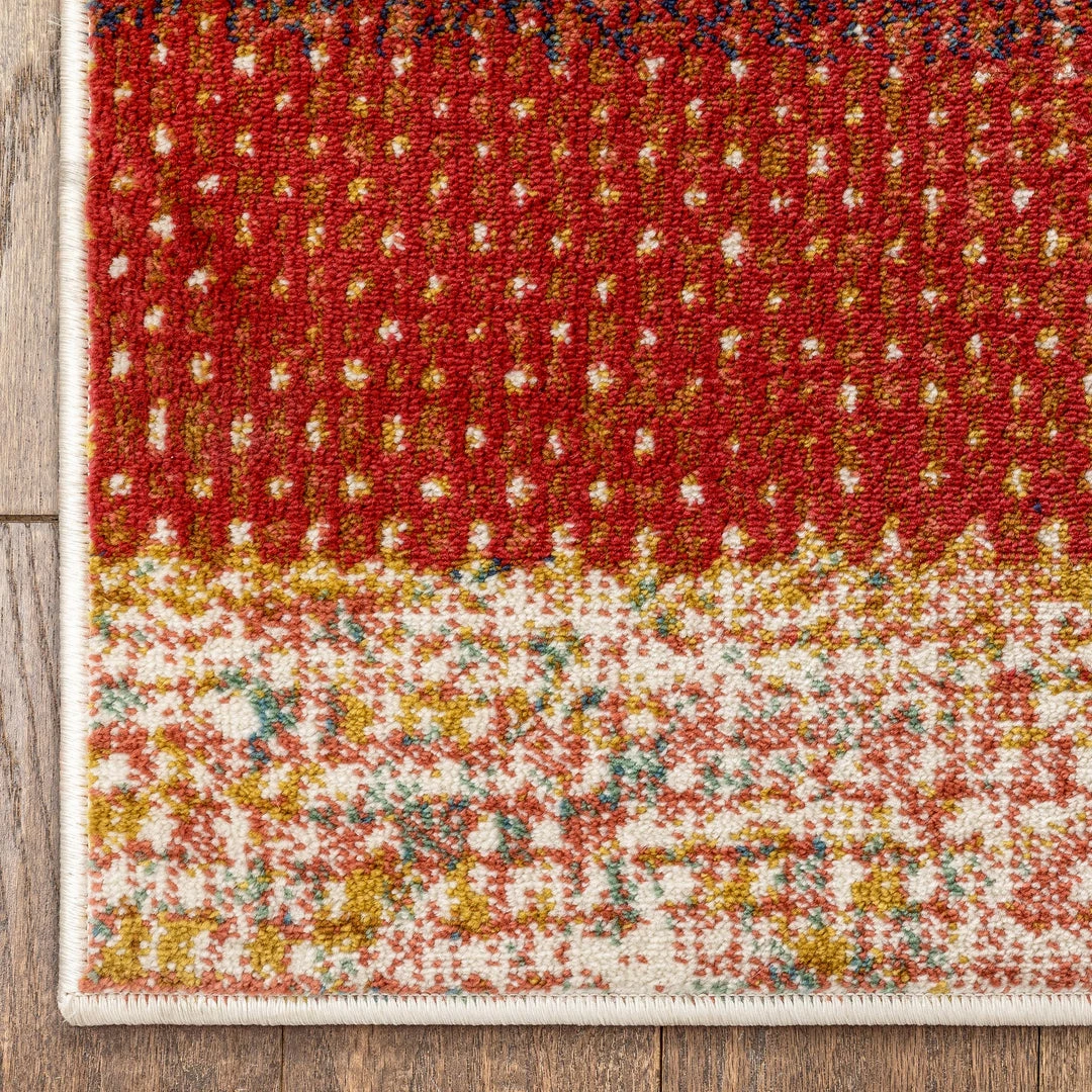 Well Woven Teton Tribal Stripes Red Yellow Distressed Rug Global 5 Well Woven Teton Tribal Stripes Red Yellow Distressed Rug Global