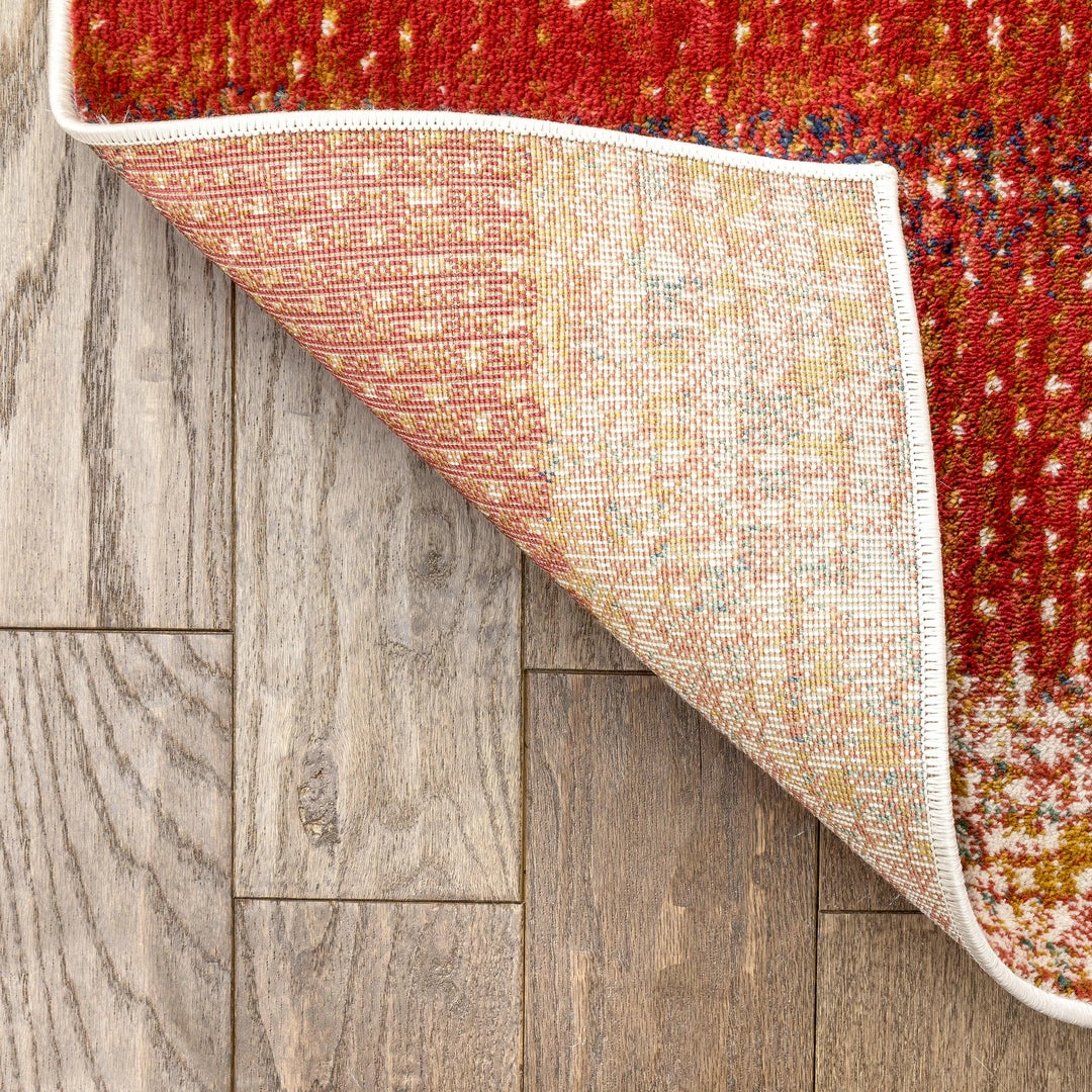 Well Woven Teton Tribal Stripes Red Yellow Distressed Rug Global 4 Well Woven Teton Tribal Stripes Red Yellow Distressed Rug Global