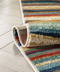 Well Woven Melba Tribal Stripes Blue Red Distressed Rug Global 20 Well Woven Melba Tribal Stripes Blue Red Distressed Rug Global