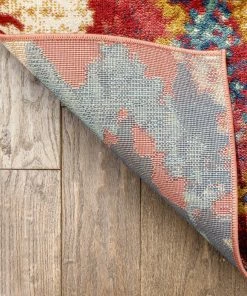 Well Woven Basalt Moroccan Geometric Waves Blue Red Distressed Rug Global 16 Well Woven Basalt Moroccan Geometric Waves Blue Red Distressed Rug Global