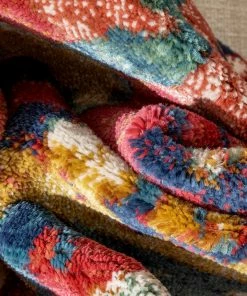 Well Woven Basalt Moroccan Geometric Waves Blue Red Distressed Rug Global 15 Well Woven Basalt Moroccan Geometric Waves Blue Red Distressed Rug Global