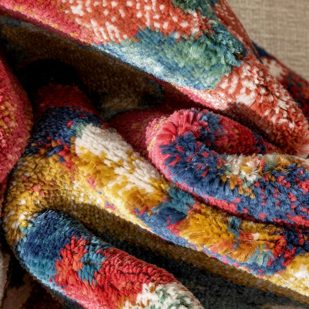 Well Woven Basalt Moroccan Geometric Waves Blue Red Distressed Rug Global 3 Well Woven Basalt Moroccan Geometric Waves Blue Red Distressed Rug Global