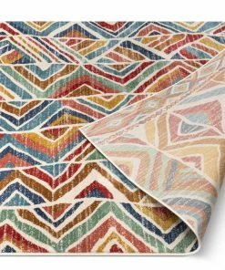 Well Woven Lana Crimson Modern Abstract Geometric Rug