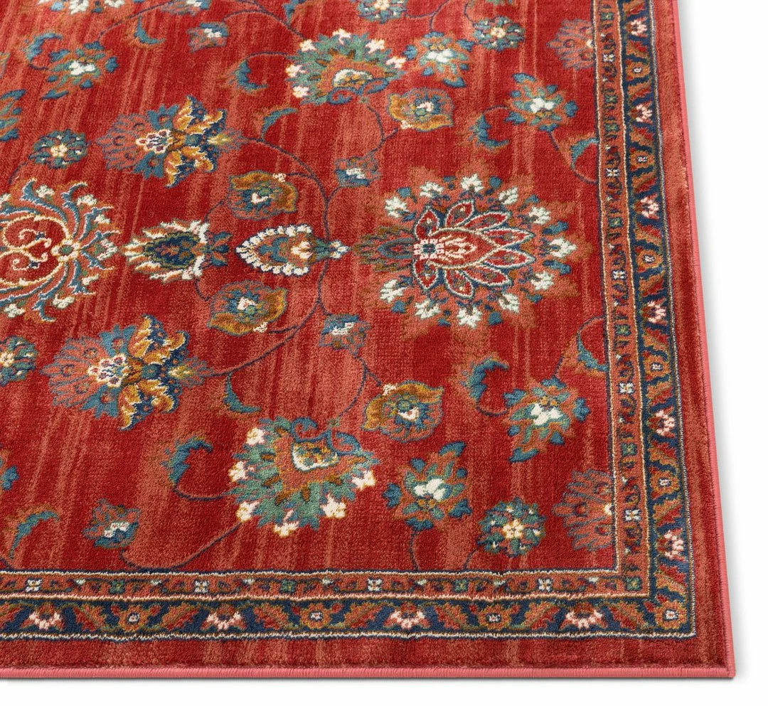 Well Woven Arya Crimson Traditional Oriental Distressed Rug 4 Well Woven Arya Crimson Traditional Oriental Distressed Rug