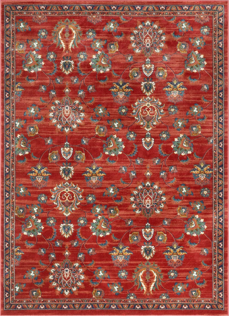 Well Woven Arya Crimson Traditional Oriental Distressed Rug 1 Well Woven Arya Crimson Traditional Oriental Distressed Rug