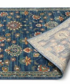 Well Woven Global Arya Blue Traditional Oriental Distressed Rug