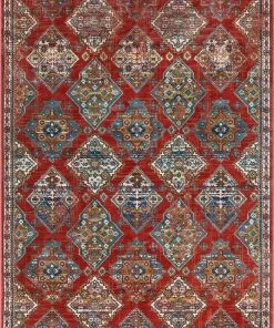 Well Woven Chahna Crimson Traditional Panel Rug