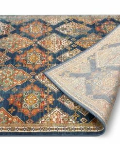 Well Woven Chahna Blue Traditional Panel Rug 5'3