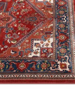 Well Woven Jackie Crimson Traditional Medallion Tribal Rug