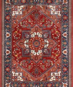 Well Woven Jackie Crimson Traditional Medallion Tribal Rug