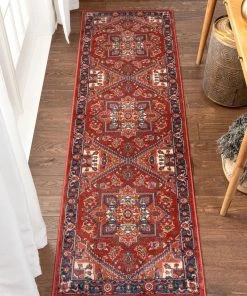 Well Woven Jackie Crimson Traditional Medallion Tribal Rug