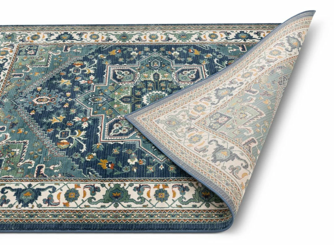 Well Woven Jackie Blue Traditional Medallion Tribal Rug 3 Well Woven Jackie Blue Traditional Medallion Tribal Rug