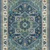 Well Woven Jackie Blue Traditional Medallion Tribal Rug
