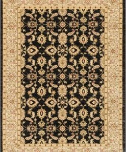 Well Woven Seljuk Black Traditional Rug 7'10" X 9'10"