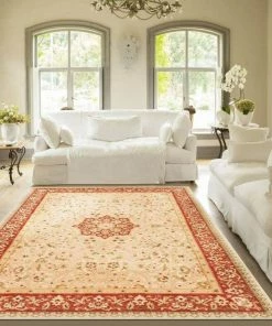 Well Woven Sophia Ivory Traditional Rug 5'x7'