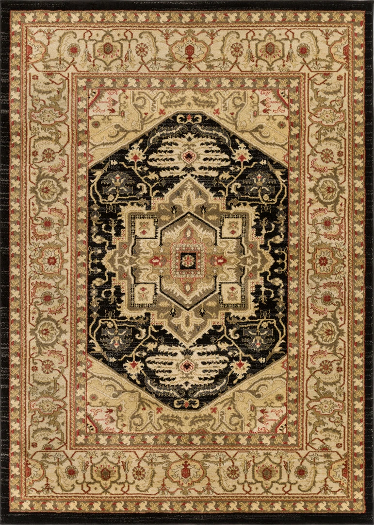 Well Woven Belukha Black Traditional Rug 7'10" X 9'10" 1 Well Woven Belukha Black Traditional Rug 7'10" X 9'10"