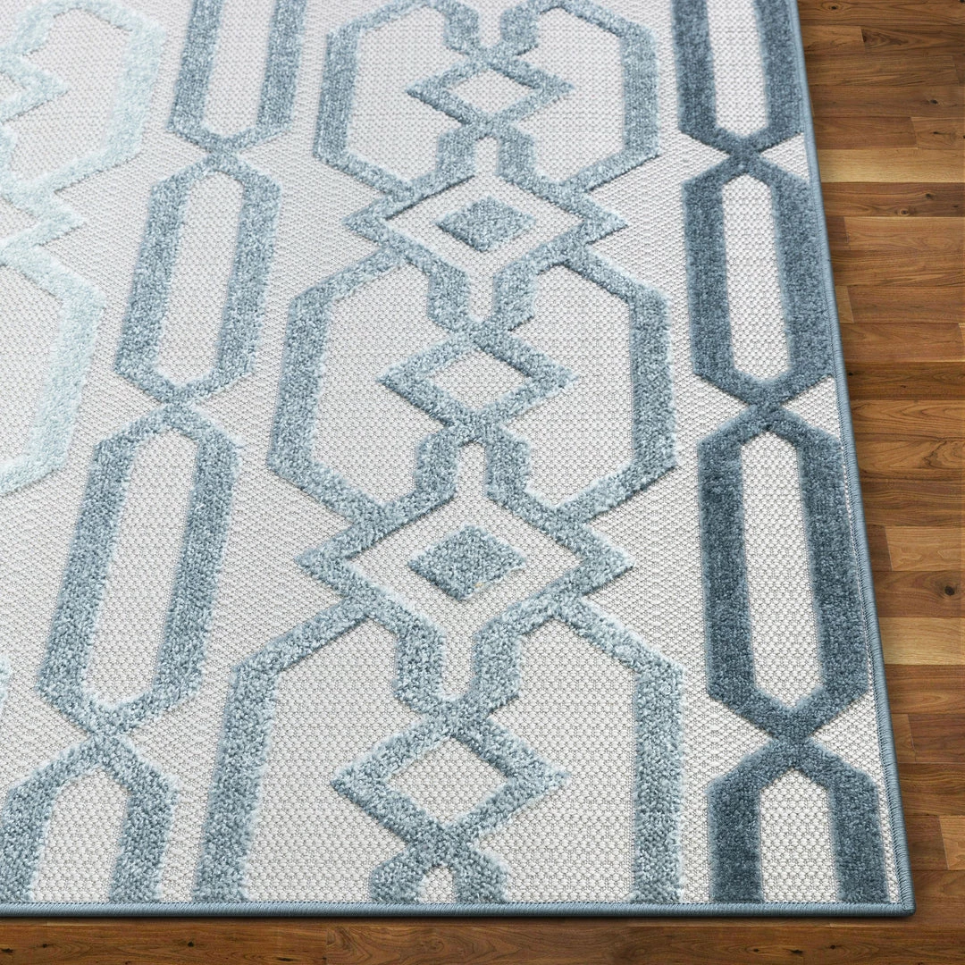 Well Woven Emila Blue Contemporary Geometric Rug 4 Well Woven Emila Blue Contemporary Geometric Rug