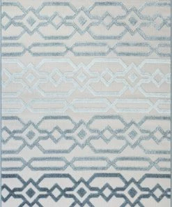 Well Woven Emila Blue Contemporary Geometric Rug