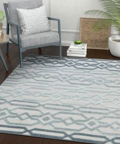 Well Woven Emila Blue Contemporary Geometric Rug 10 Well Woven Emila Blue Contemporary Geometric Rug