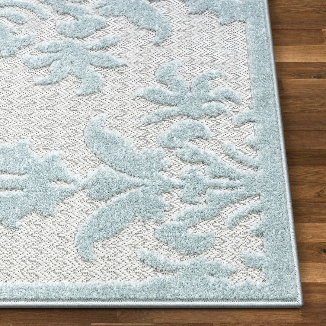 Well Woven Lea Blue Victorian Floral Rug 7'10" X 10'6" 4 Well Woven Lea Blue Victorian Floral Rug 7'10" X 10'6"