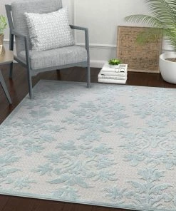 Well Woven Lea Blue Victorian Floral Rug 7'10" X 10'6" 10 Well Woven Lea Blue Victorian Floral Rug 7'10