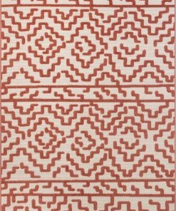 Well Woven Katrin Rust Contemporary Geometric Rug