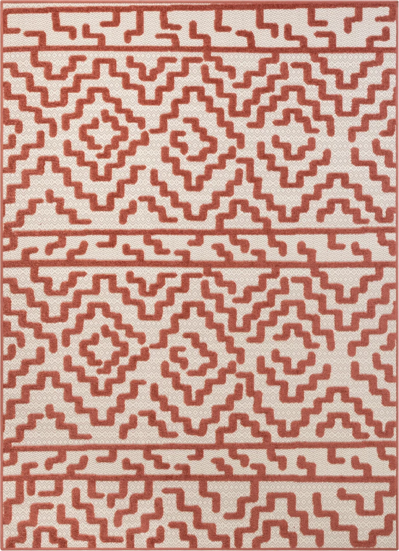 Well Woven Katrin Rust Contemporary Geometric Rug 1 Well Woven Katrin Rust Contemporary Geometric Rug