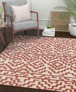 Well Woven Katrin Rust Contemporary Geometric Rug 11 Well Woven Katrin Rust Contemporary Geometric Rug