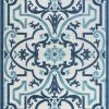 Well Woven Toma Blue Victorian Geometric Rug