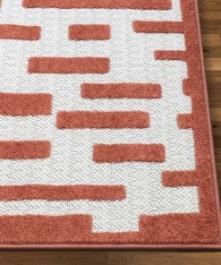 Well Woven Drago Orange Contemporary Geometric Rug