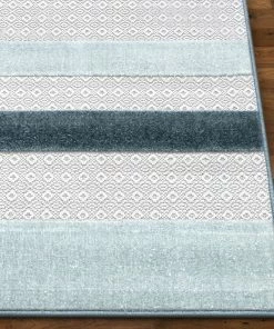 Well Woven Vesna Blue Contemporary Stripe Rug 7'10